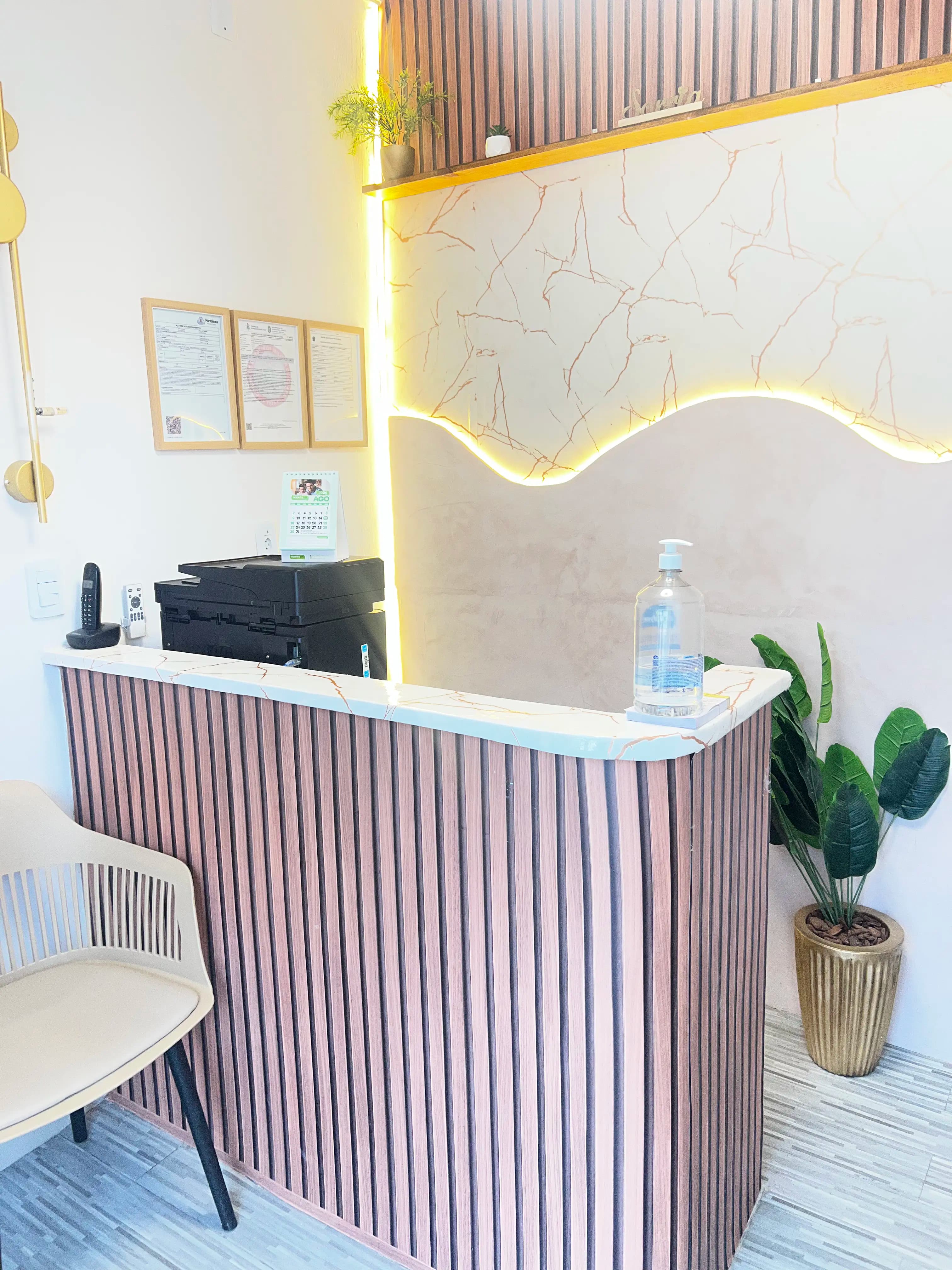 Ambiente confortável para espera
